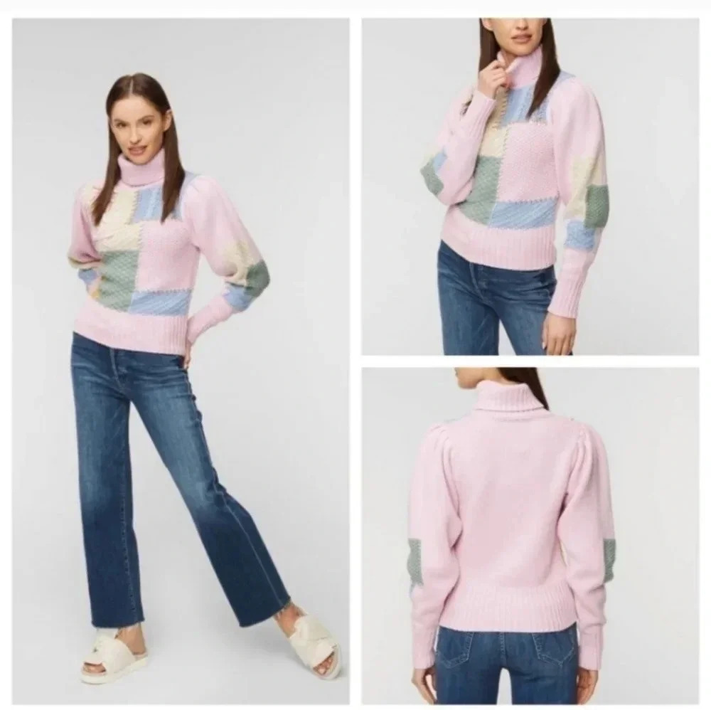 Loveshackfancy Allan Patchwork Retro Chunky Autum… - image 3